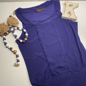 Sleeveless Periwinkle Top